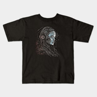 Techno Future - Cyberpunk Dystopia Kids T-Shirt